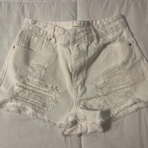 PacSun White/Creme Jean Shorts